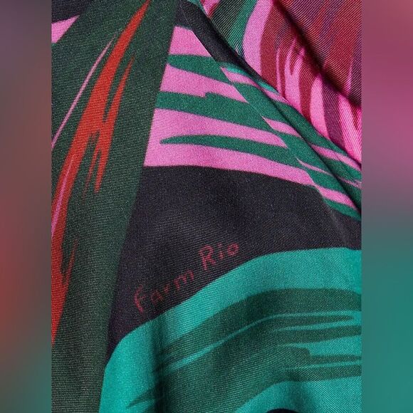 Farm Rio bead embellished printed twill midi dress • Small - Picture 2 of 9